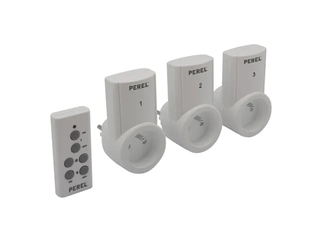 Set Stopcontacten Met Afstandsbediening (3 Stopcontacten + Afstandsbed