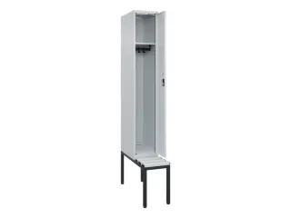 locker met bank,HxBxD 2120x300x815mm,1vak,vak B 300mm,cilinderslot - 1