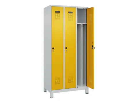 locker voor scheiding van kleding,HxBxD 1950x900x500mm,3vak