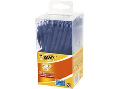 Balpen Bic M10 Tubo 50 Medium Blauw