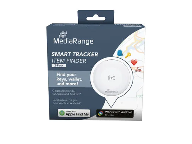 MediaRange Smart Tracker/Item Finder voor Android en Apple 2 stuks