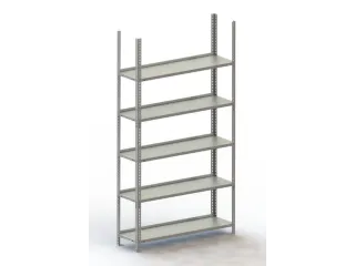 magazijnstelling,grondveld,HxBxD 1850x1004x304mm,vaklast 80kg - 1