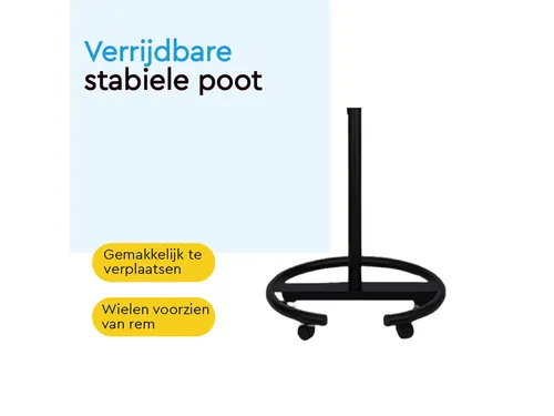BRASQ Flipover Mobiel Deluxe 70x100cm Magnetisch Zwart met accessoires