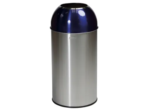 RVS afvalbakken,40l,HxØ 740x350mm,1opening(en),romp geborsteld
