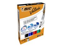Viltstift Bic 1781 Whiteboard Schuin Assorti 3.2-5.5mm Set à 4st