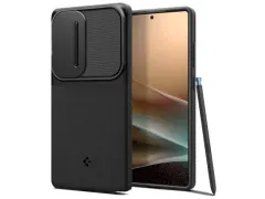 Spigen Optik Armor Samsung Galaxy S25 Ultra Hoesje Camera Slider Zwart