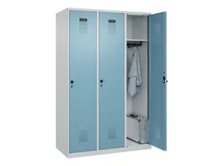 locker,HxBxD 1850x1200x500mm,3vak,vak B 400mm,draaigrendel - 1
