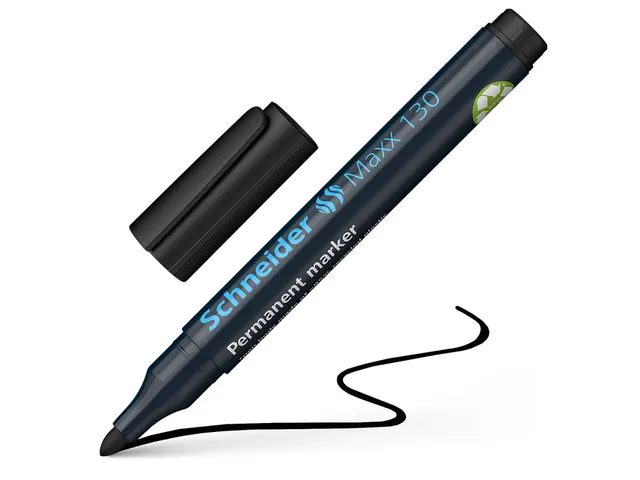 Permanent marker Schneider Maxx 130 rond 1-3mm assorti 4 stuks