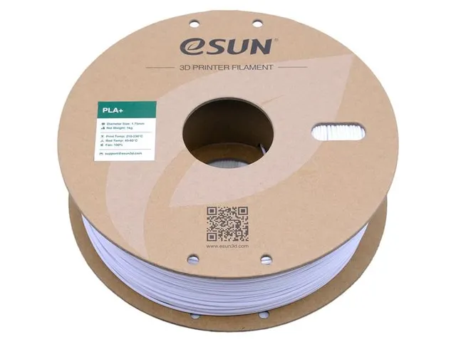 eSUN PLA+ 3D printer Filament 1,75mm Koel Wit 1kg