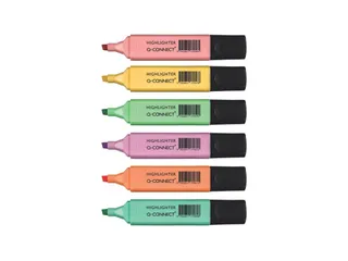 Markeerstift Pastel Assorti 6 Stuks - 1