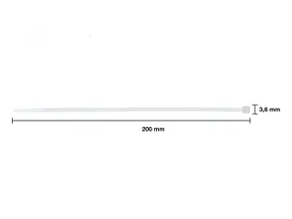 Kabelbinder Seco kleurloos 3.6mm x 140mm. 10x100st - 4