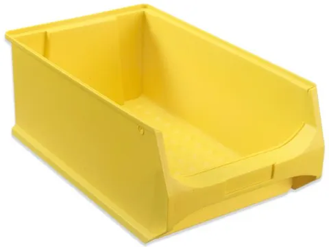 Zichtbak Hxbxd 200x300x500mm Pp Met Draaggreep Geel