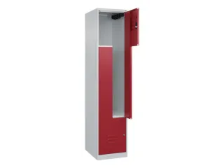 Z-garderobekast,HxBxD 1850x400x500mm,vak B 200/400mm,cil.-slot - 2