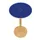 statafel,HxØ 1100x600mm,rond,schotelvoet natuur,blad blauw