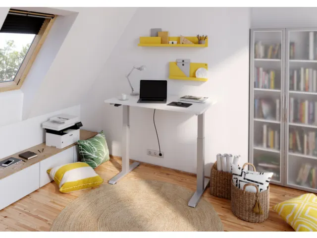 Av. régl. él. hauteur bureau assis/debout,HxlxP 720-1190x1200x670mm