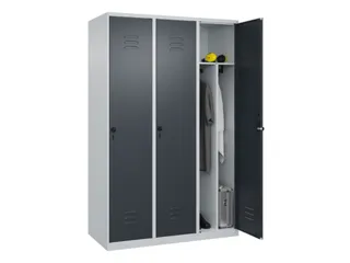 locker voor scheiding van kleding,HxBxD 1850x1200x500mm,3vak - 3