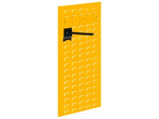 Gesleufde Plaat Staal Hxb 1000x450mm Staand Ral 5012 Lichtblauw - 1