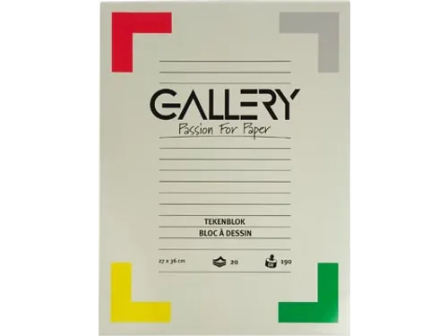 Tekenblok 27x36cm Extra Zwaar Houtvrij Papier 190 Gram