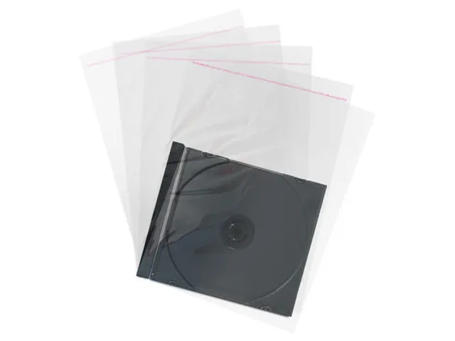 MediaRange plastic hoesjes voor 10,4 mm CD-doosjes transparant 100 st