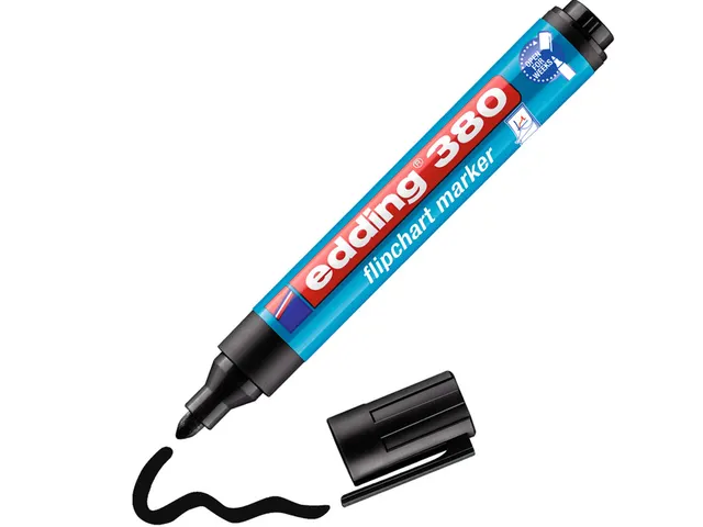Edding 385 Flipchart effect marker 2 kleuren + 380 en 383 4 stuks