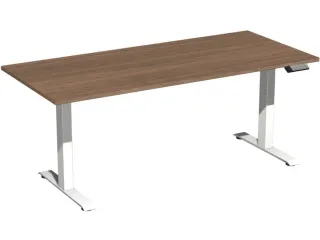 Elektrisch ihv bureau,HxBxD 630-1280x1800x800mm,blad notenboom - 1
