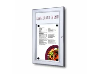 Outdoor Menubord Met Logopaneel 1xA4 Staand - 1