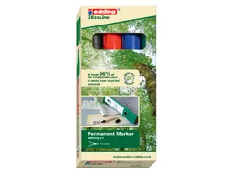 Viltstift edding 21 EcoLine rond assorti 1.5-3mm doos à 4st