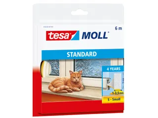 Tochtstrip Tesa Moll 05559 i profiel 9mmx6m wit - 1