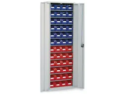 Stellingkast Met 48zichtbakken Hxbxd 1950x690x285mm Ral7035