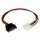 30 cm SATA-naar-LP4-voedingskabeladapter - F/M