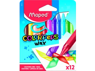 Waskrijt Maped Color'Peps Wax set á 12 kleuren - 1