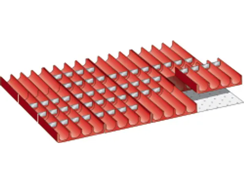 Indelingsmateriaal H 50mm En Hoger 12verdeelgootjes/50gootverdelers