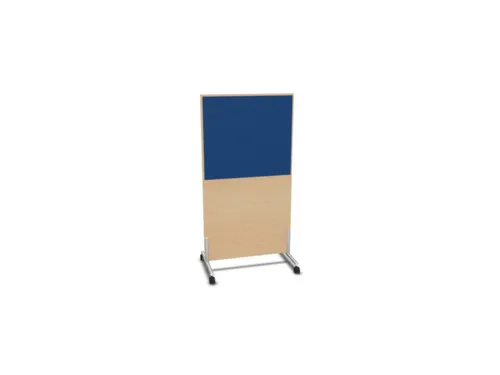 scheidingswand,HxB 1545x800mm,NE-esdoorn,BN6016-blauw