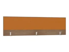 opzetpaneel,v. bureau,aanbouw achter,B 2000mm,NT-cherry,BN3005-geel