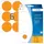 HERMA 2284 Multipurpose etiketten Rond 50mm Fluor Oranje 144 stuks