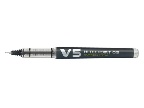 Rollerpen Pilot Hi-Tecpoint V5 Cartridge System Begreen 0.5mm Zwart