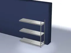 breedvakstelling,aanbouwveld,HxBxD 2000x2020x635mm,vakl. 350kg