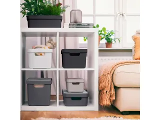 Sigma Home opbergbox 9L antraciet - 35x24,6x12,2cm - 5