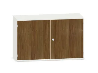 kantoorkast,HxBxD 770x1200x430mm,decor romp wit,decor front noten - 1