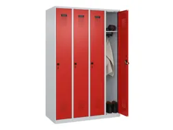 locker,HxBxD 1850x1200x500mm,4vak,vak B 300mm,draaigrendel