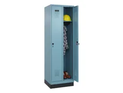locker,HxBxD 1950x600x500mm,2vak,vak B 300mm,draaigrendel,sokkel