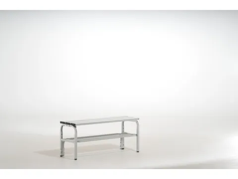 omkleedbank,HxLxD 450x1015x350mm,alu. lijsten,frame RVS RAL7035