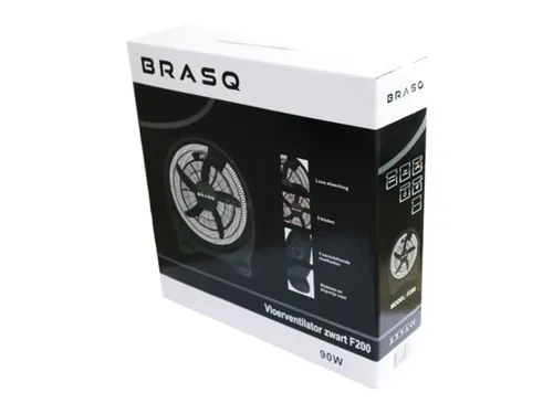 Vloerventilator BRASQ Ø 50cm zwart