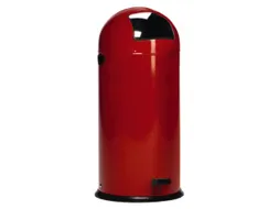 Push & Kick Afvalbak Staalplaat 52 Liter 880x415mm Met Pedaal Rood