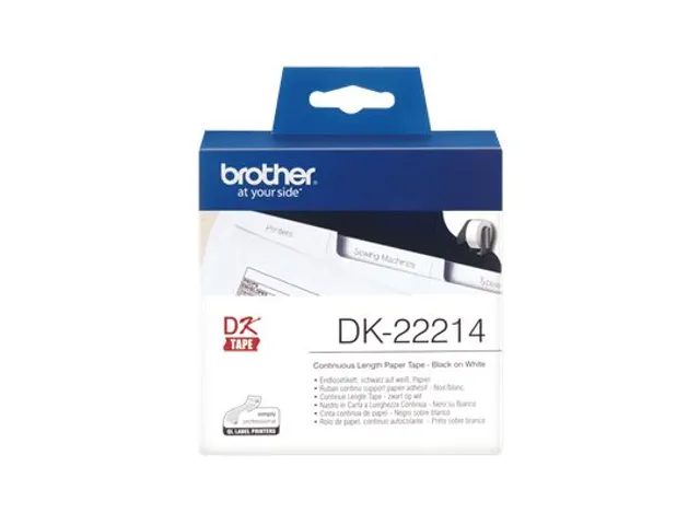 Etiket Brother DK-22214 12mm thermisch 30-meter wit papier