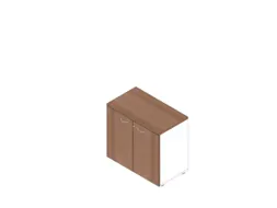 kantoorkast,HxBxD 730x800x450mm,1xhouten vloer,2ordnerhoogte,romp wit