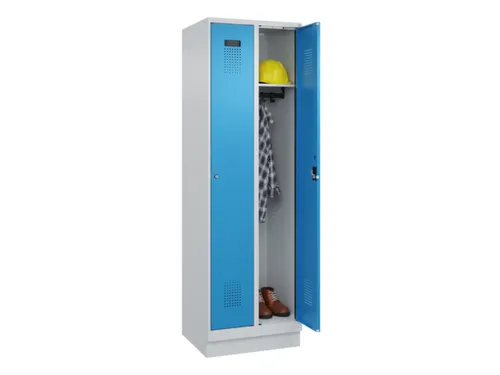 locker,HxBxD 1950x600x500mm,2vak,vak B 300mm,cil.-slot,sokkel