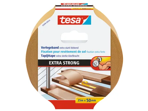 Tapijttape extra sterk tesa 5696 50mmx25m dubbelzijdig