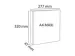 OUTLET Ringband transp voor zijde 2D R 25mm wit
