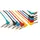 SET Patchkabels - Jack 6.35mm Mannelijk 90° Naar Jack 6.35mm Mannel